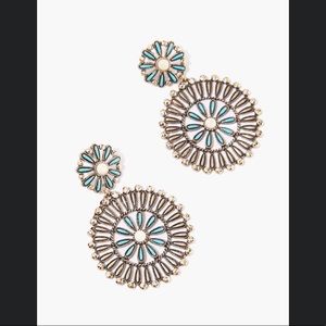 Faux Stone Drop Earings